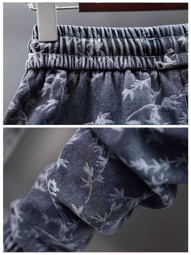 Jeans Men Pants Casual Cotton Denim Trousers Multi Pocket Cargo Jeans Men New Fashion Denim Pencil Pants Side Pockets Cargo