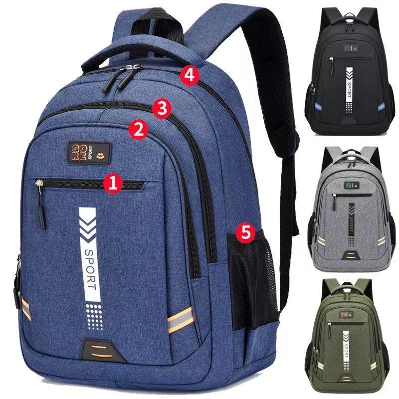 New High Quality Laptop Backpack Men Bookbag Black Bagpack Travel Backpack School Bags for Teenage Boys