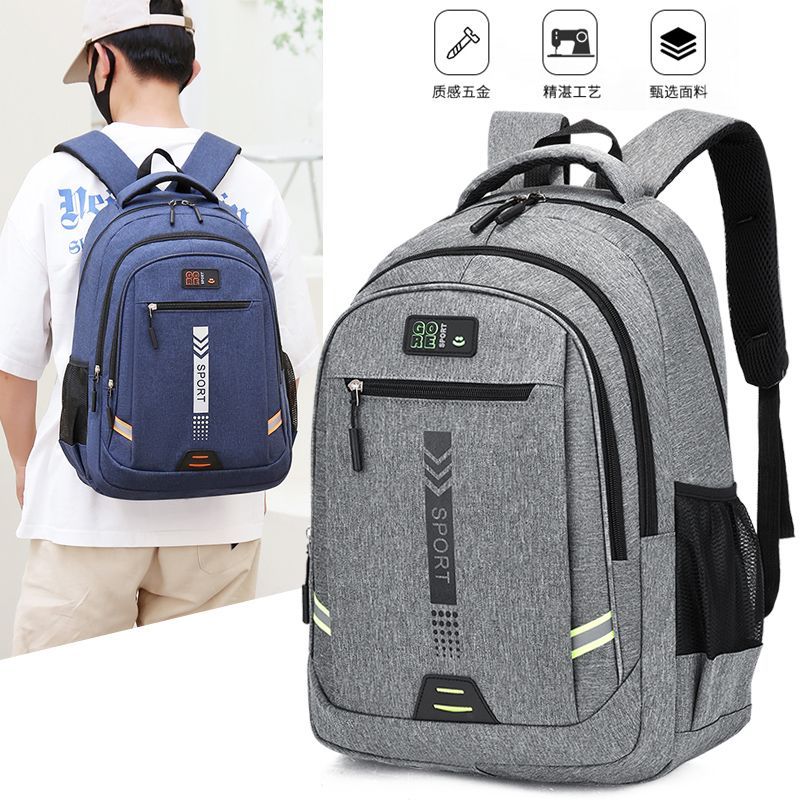 New High Quality Laptop Backpack Men Bookbag Black Bagpack Travel Backpack School Bags for Teenage Boys