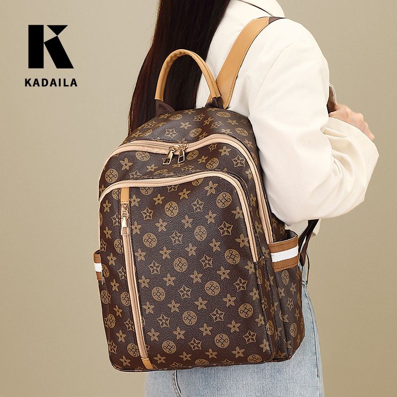 Fashion Bag Leather Backpack Laptop Women for School College Student Girls Ladies Travel Backpack