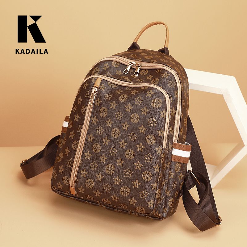 Fashion Bag Leather Backpack Laptop Women for School College Student Girls Ladies Travel Backpack