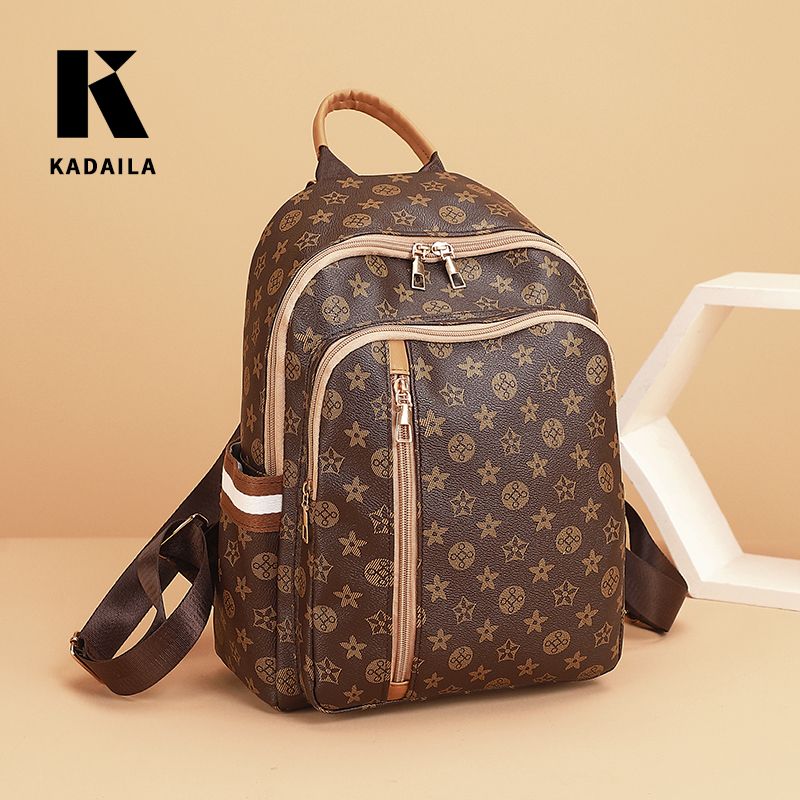 Fashion Bag Leather Backpack Laptop Women for School College Student Girls Ladies Travel Backpack