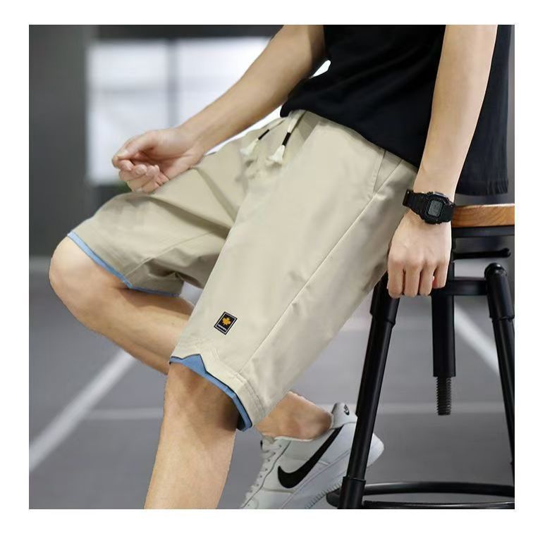 New summer men's casual shorts youth shorts horse pants plus size beach pants men's sports pants versatile shorts
