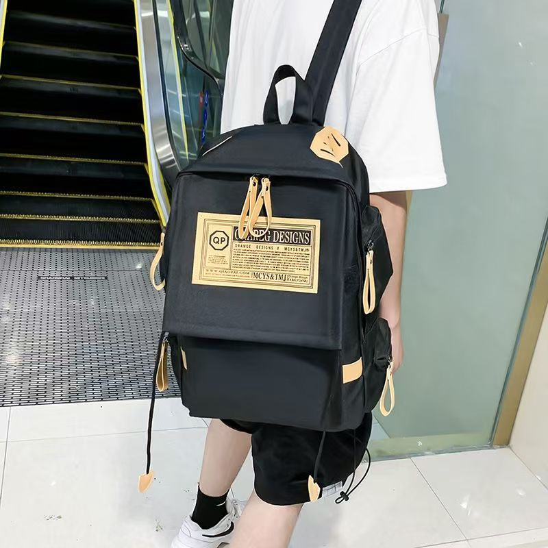 High quality men's and women's canvas Shoulders Bag schoolbag large capacity travel computer backpack