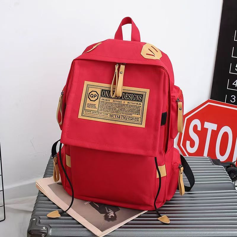 High quality men's and women's canvas Shoulders Bag schoolbag large capacity travel computer backpack