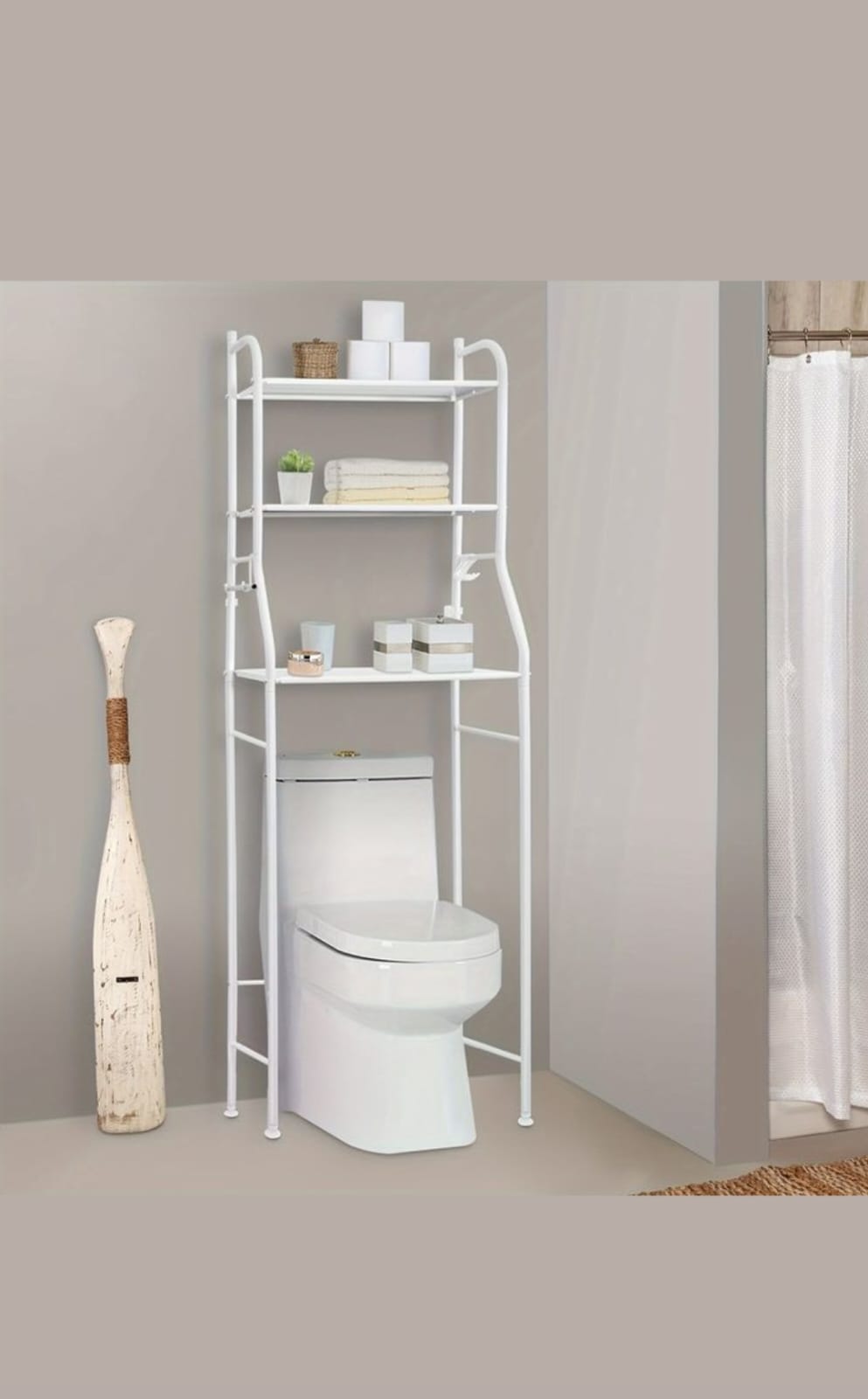 Over-The-Toilet Storage Rack – Bathroom Space Saver Organizer
