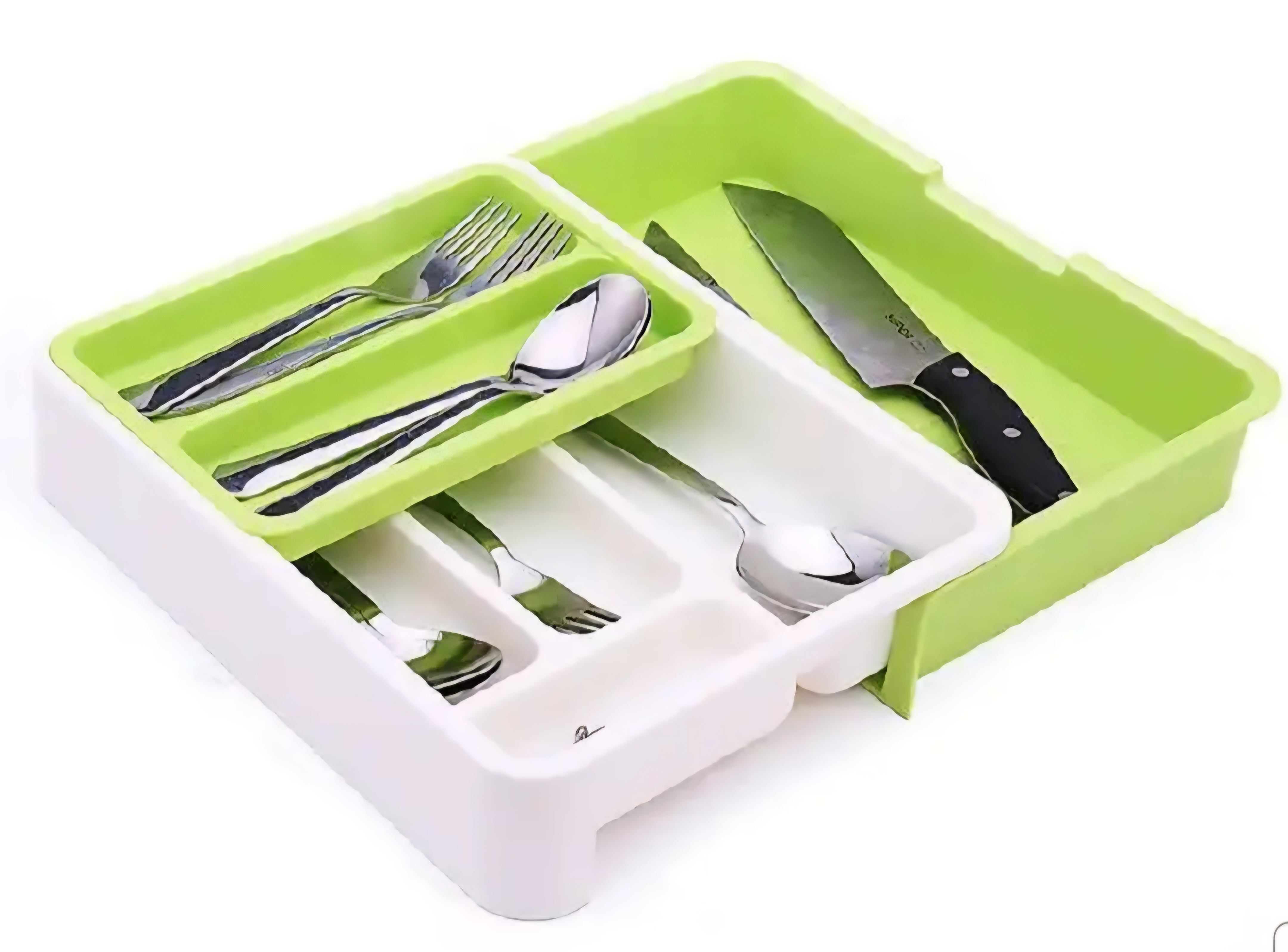 Expandable Cutlery Drawer Organiser – Adjustable Kitchen Utensil Tray | Multi-Compartment Storage Divider