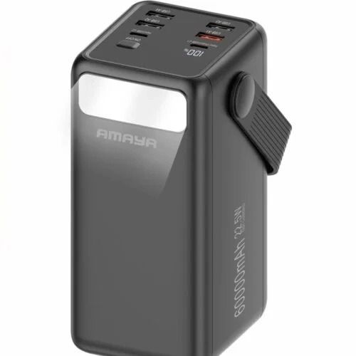 AMAYA High Capacity! Durable Amaya Power Bank Power Box 600 APB-60 60000 mAh, 22.5W PD Fast Charging Long lasting