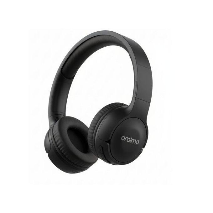 Oraimo OR-510 Bluetooth over-ear Stereo Wireless Headphones Headset - 20H Playtime, 200H Standby time, foldable, active noise cancelling, with mic for Calls - Black