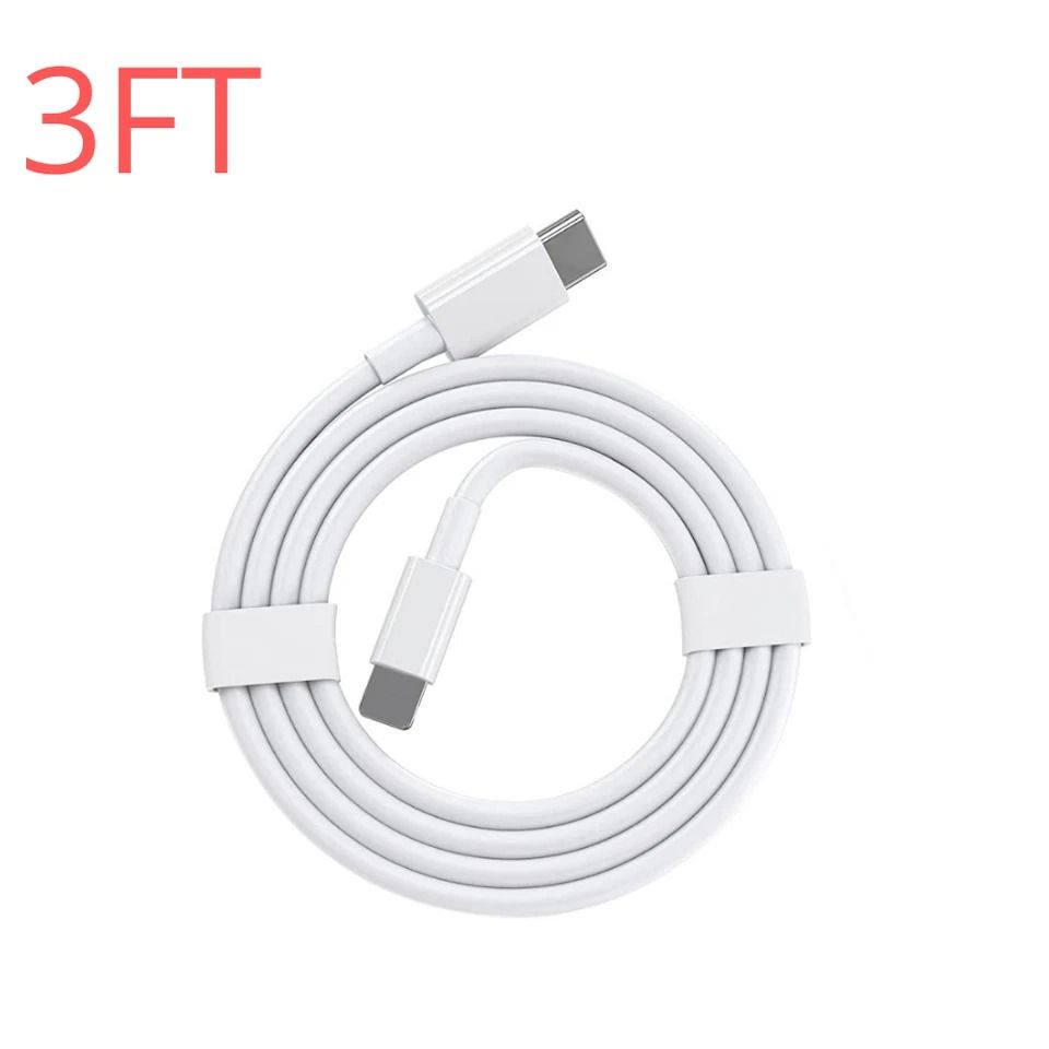 Apple Original Fast Charger Adapter For IPhone 11/12/13/ 14/14Pro/14 Max/ 14 Pro Max plus Free USB-C to Lightning Cable (included) - WHITE
