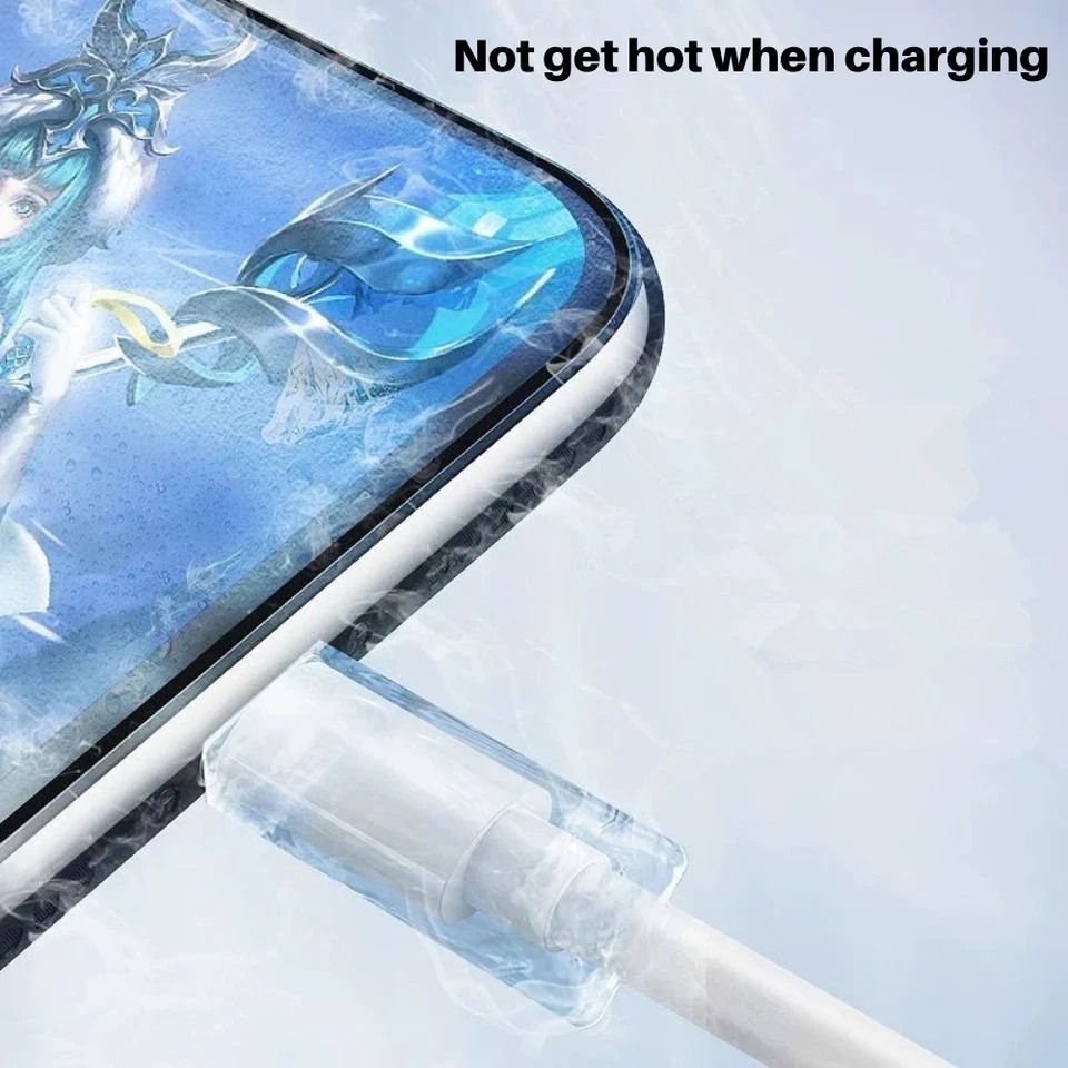 Apple Original Fast Charger Adapter For IPhone 11/12/13/ 14/14Pro/14 Max/ 14 Pro Max plus Free USB-C to Lightning Cable (included) - WHITE