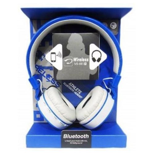 JBL MS-881A 4-in-1 Wireless Bluetooth Headphones Over-Ear with Deep Bass, inbuilt microphone for calls, FM Radio & Micro SD Support - Black