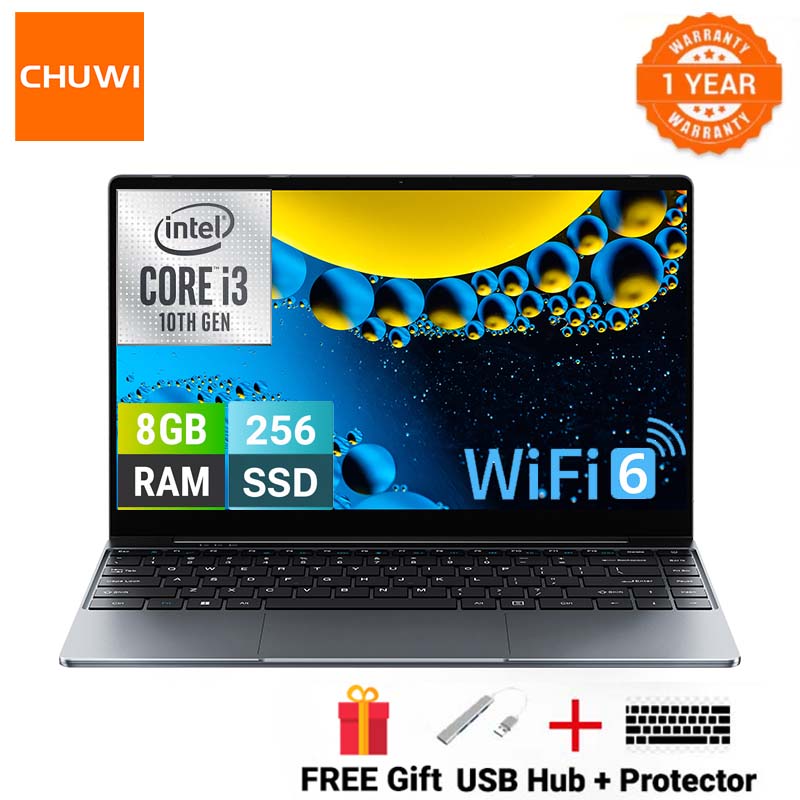 Brand new Chuwi Laptop Corebook i3 10th ultrabook: (kama i7 7th), 8GB+256GB SSD, 14" Full HD Ultrabook with Long Battery Life & Win 11 system WiFi6 Bluetooth 5.2