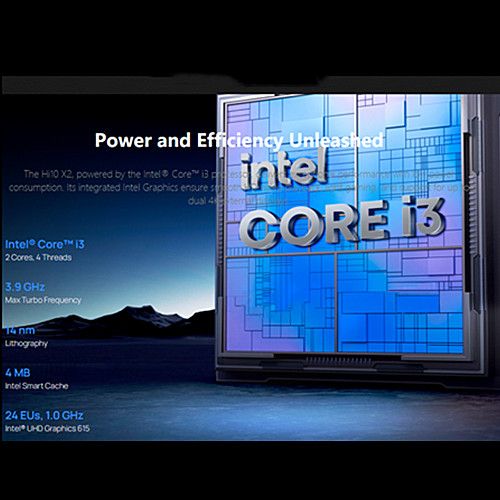 Brand New Chuwi Hi10 X2 Intel Core i3 2-in-1 Tablet 256GB+8GB 10.1" Full HD Win 11 System WiFi 6 Bluetooth 5.3 10.1mm Ultra-thin Ultrabook with Keyboard