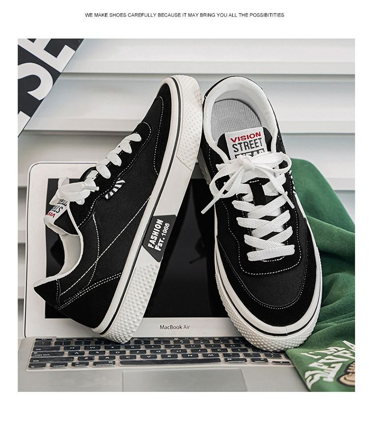Canvas shoes men's couple models spring 2025 new casual all-match canvas shoes breathable trend fashion youth shoes