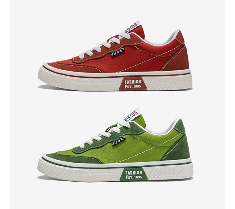 Canvas shoes men's couple models spring 2025 new casual all-match canvas shoes breathable trend fashion youth shoes