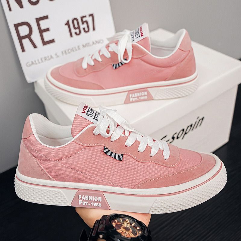 Canvas shoes men's couple models spring 2025 new casual all-match canvas shoes breathable trend fashion youth shoes