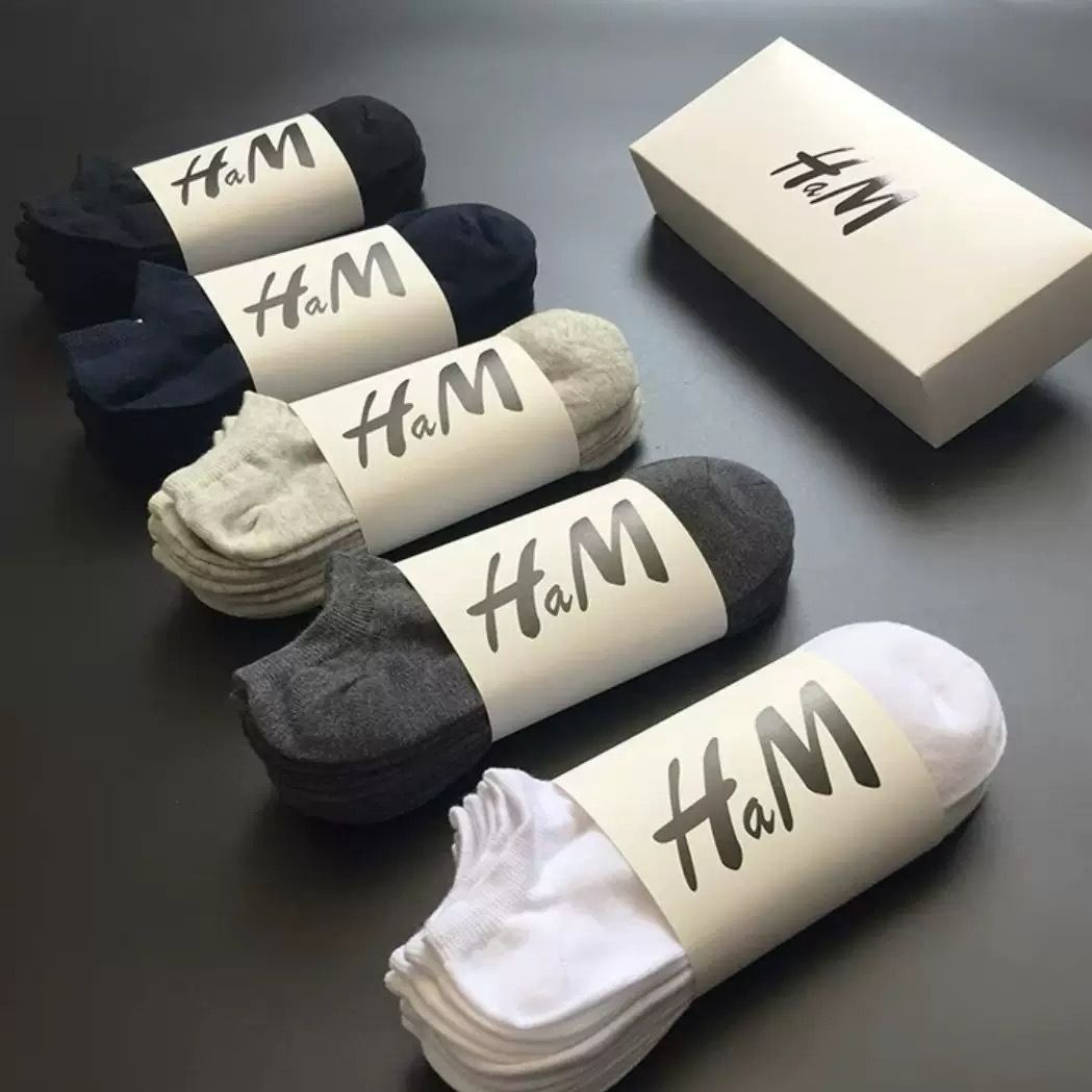 10 pairs of socks, men's sports socks, short tube socks, sweat-absorbent, lightweight and breathable
