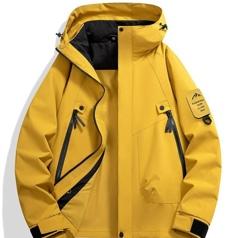 Spring and autumn thin single-layer jacket for men and women with the same outdoor hooded sports windproof and waterproof mountaineering suit tide brand