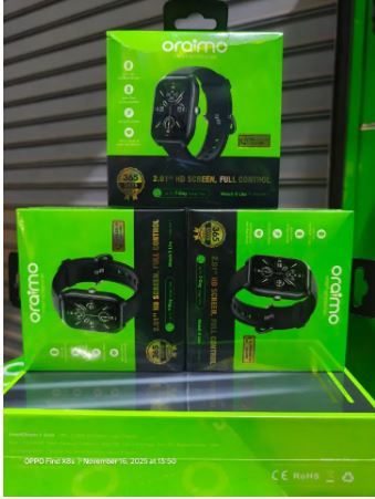 OFFER! OFFER! Oraimo Watch 5 Lite Smart Watch Smartwatch OSW-804 2.01'' Screen 
Connects with Bluetooth, Durable, Waterproof, Dustproof
IP68 Smart Watch.
HD Voice in Calls
AI-Generated Watch Faces