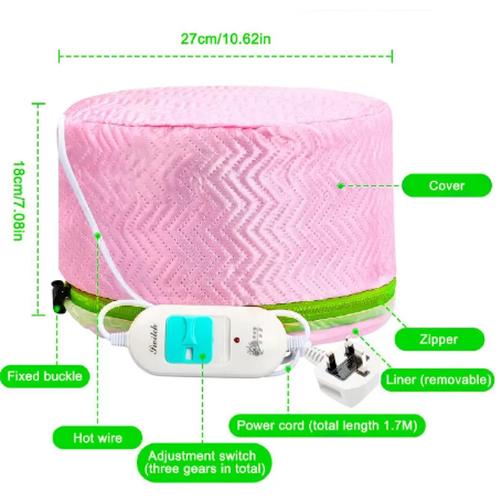 Thermal Steamer Hair Heat Cap Deep Conditioning Best Hair Heat Cap Electric SPA Hair Care Cap Hair Dryers & Accessories