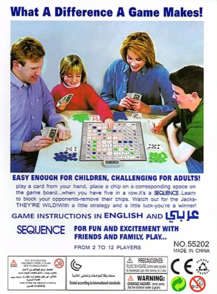 2 Party Games Sequence Playing Cards Game An Exciting Game