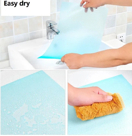 4Pcs/set Fridge Waterproof Mats Refrigerator Pad Table Cabinet Antibacterial Pad Kitchen Kitchenware