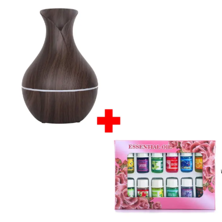 USB Aromatherapy Ultrasonic Humidifier and Scent Diffuser + 12pcs Different Scented Essential Oils. Keep the air moist and your home smelling lovely all at once!