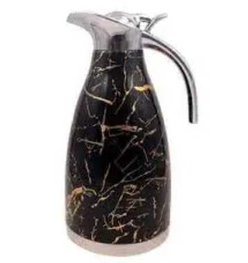 Jamespot JP 2L Marble Effect Vacuum Flask – Premium Double Wall Stainless Steel Thermos for Hot and Cold Beverages, Leak-Proof, Unbreakable & Portable