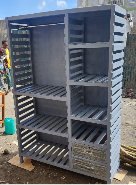 HIGH QUALITY STRONG MODERN WOODEN 16" by 48" by 60" wardrobe large collective locker clothing manager, Large Capacity Assemble Organizer Closet WOODEN wardrobe