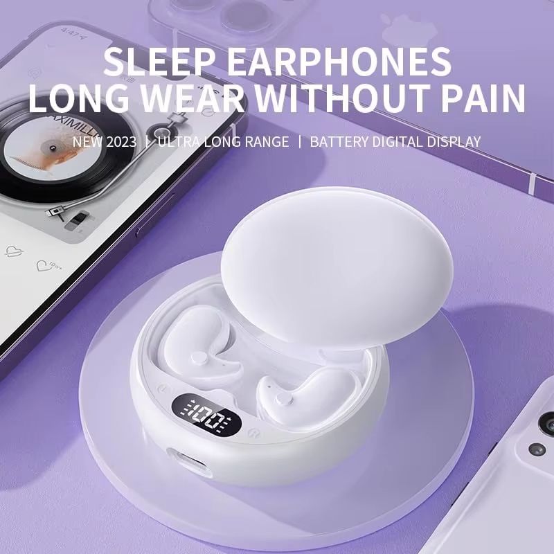 Open Ear Sleep Earbuds Wireless Earphones Surround Sound Bluetooth Headphones Waterproof Sports Earbuds Gamer Headsets in HD Mic