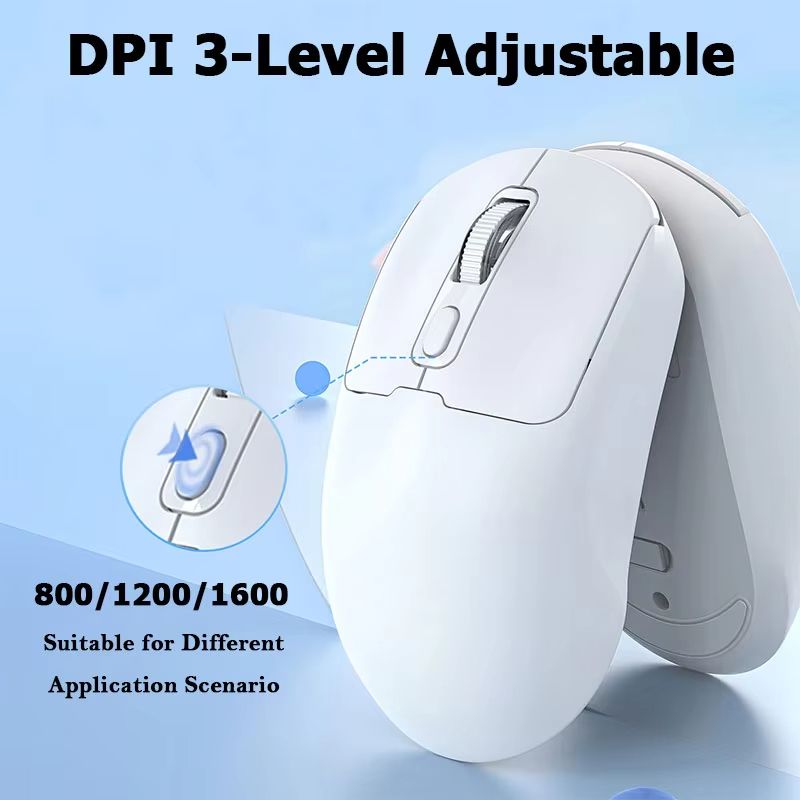 Portable Rechargeable Wireless Mouse 2.4G/Bluetooth Mini Silent Gamer Mice for Computer ipad High Precision Gaming Mouse 2 Modes