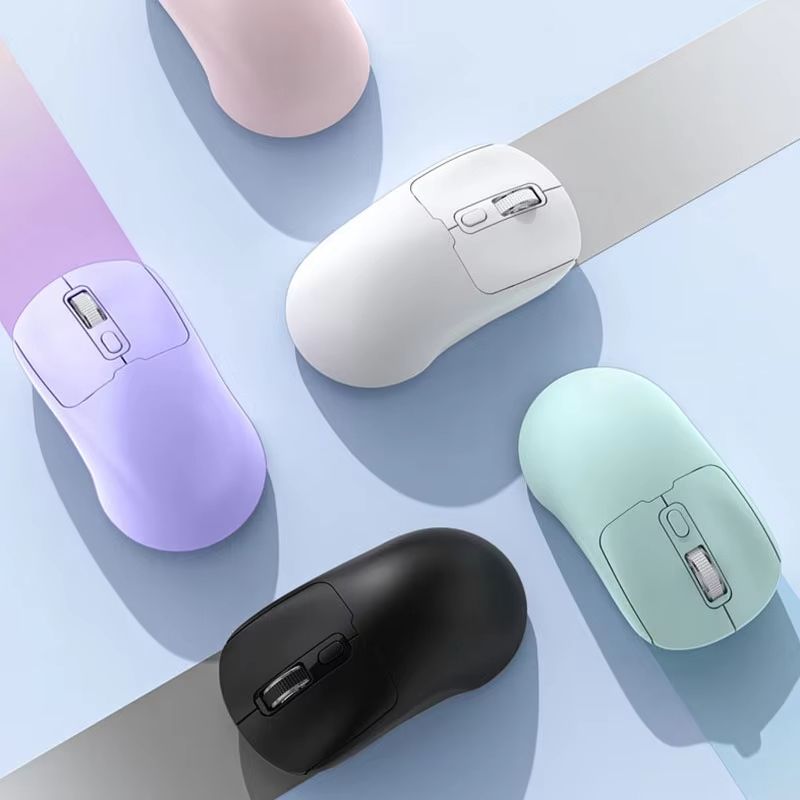 Portable Rechargeable Wireless Mouse 2.4G/Bluetooth Mini Silent Gamer Mice for Computer ipad High Precision Gaming Mouse 2 Modes