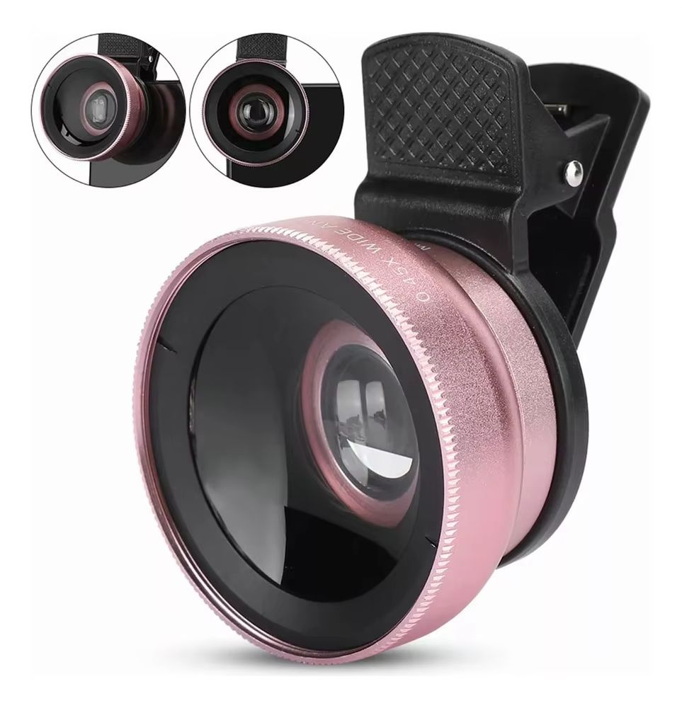 2-in-1 HD 37mm 0.45x Super Wide Angle Lens with 12.5x Super Macro Lens for iPhone Smartphone Phone lens Kit Enhanced Photograpy