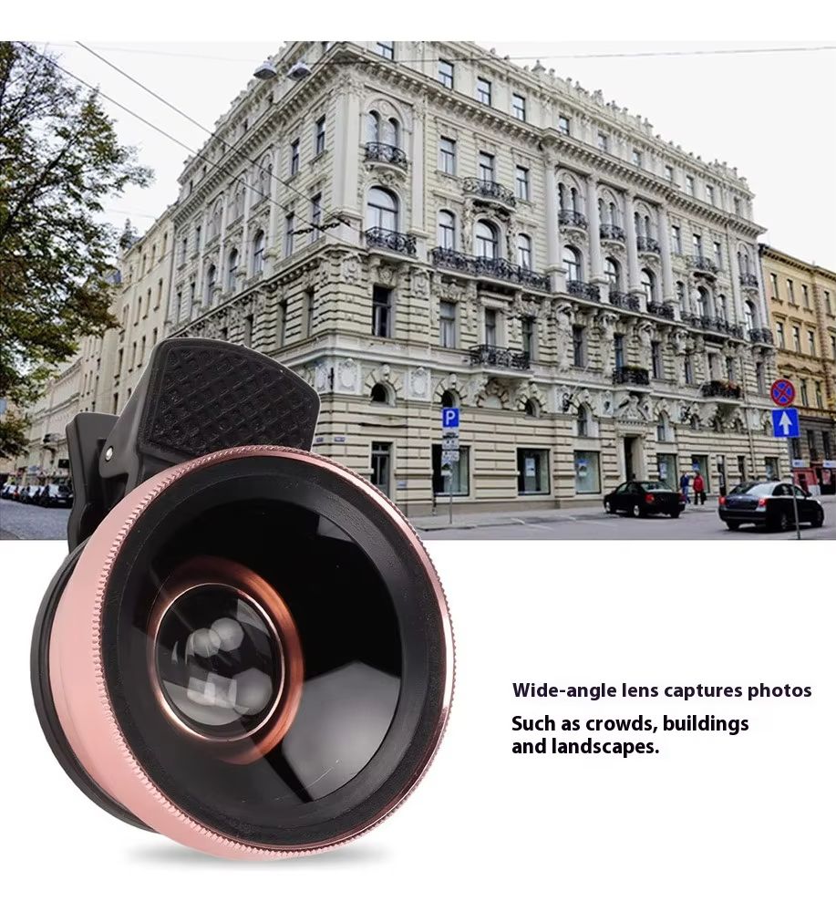 2-in-1 HD 37mm 0.45x Super Wide Angle Lens with 12.5x Super Macro Lens for iPhone Smartphone Phone lens Kit Enhanced Photograpy