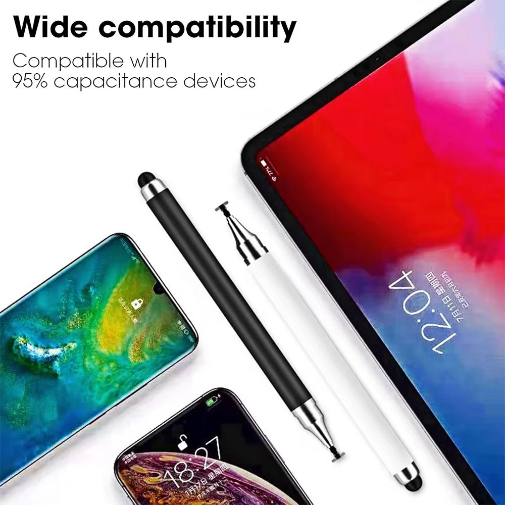 2-in-1 Stylus Pen for Touch Screen, High Precision and Sensitivity, Universal Stylus Pen For iPhone/iPad/Android Tablets