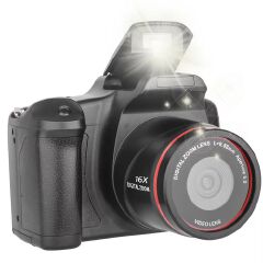 1080P 16MP Digital Camera with 2.4 Inch LCD Screen Camcorder Vlogging Camera for Photography and Video