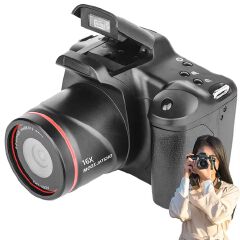 1080P 16MP Digital Camera with 2.4 Inch LCD Screen Camcorder Vlogging Camera for Photography and Video