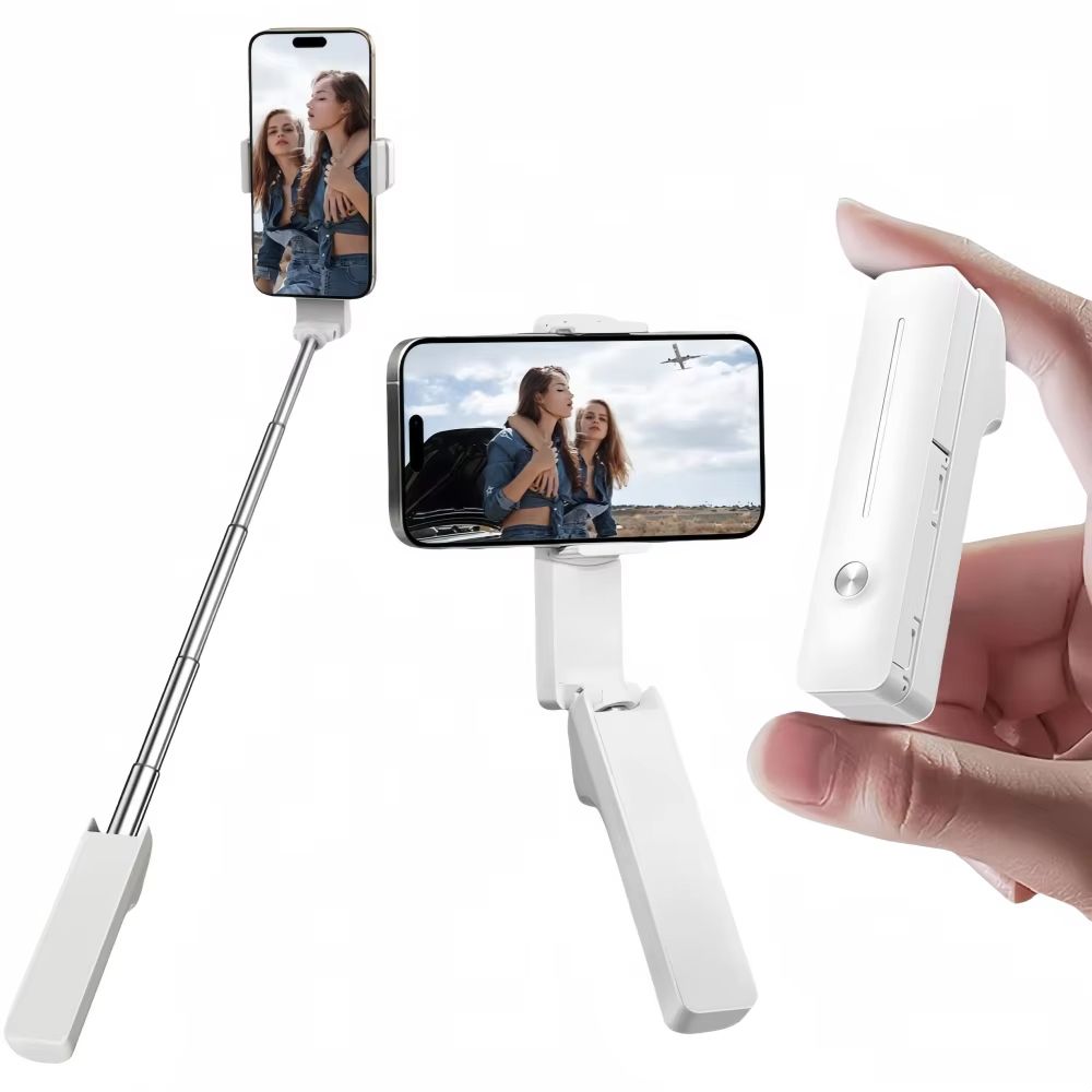 Mini Folding Selfie Stick 360° Rotation Holder Mobile Phone Stand for Outdoor Camera Photo Retractable Phone Selfie Stick