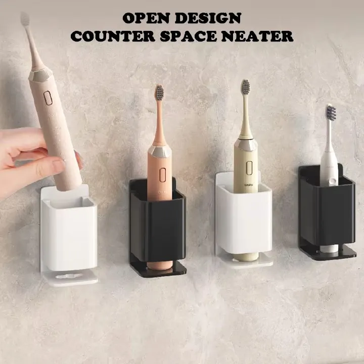 Electric Toothbrush Holder Wall Mounted for Bathroom Storage Toothbrush Stand Aluminium Self Rack Bathroom Organizer Accessories