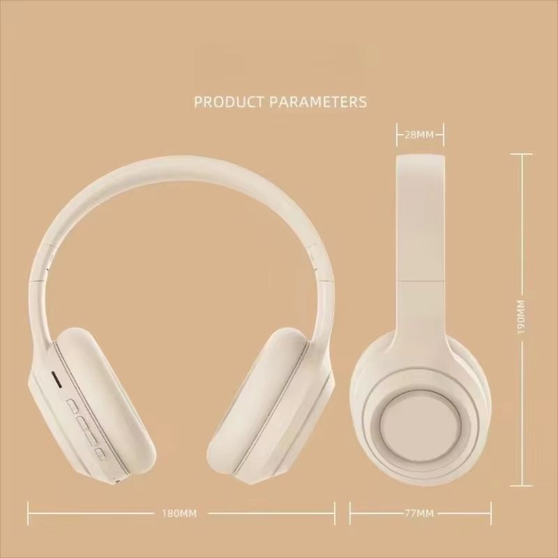 Over Ear HIFI Stereo Headsets Wireless Bluetooth Headphones Sports Gaming Earphones with HD Mic Support TF/AUX noise reduction