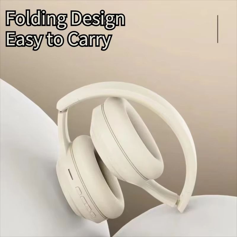 Over Ear HIFI Stereo Headsets Wireless Bluetooth Headphones Sports Gaming Earphones with HD Mic Support TF/AUX noise reduction