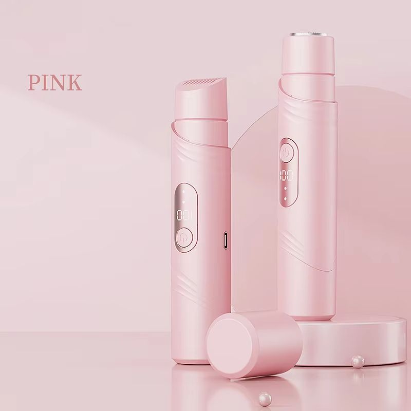 Women's 2-in-1 Dual-Head Electric Razor Painless Bikini Trimmer Wet/Dry Use Detachable Head for Ladies Pubic Hair Shaver