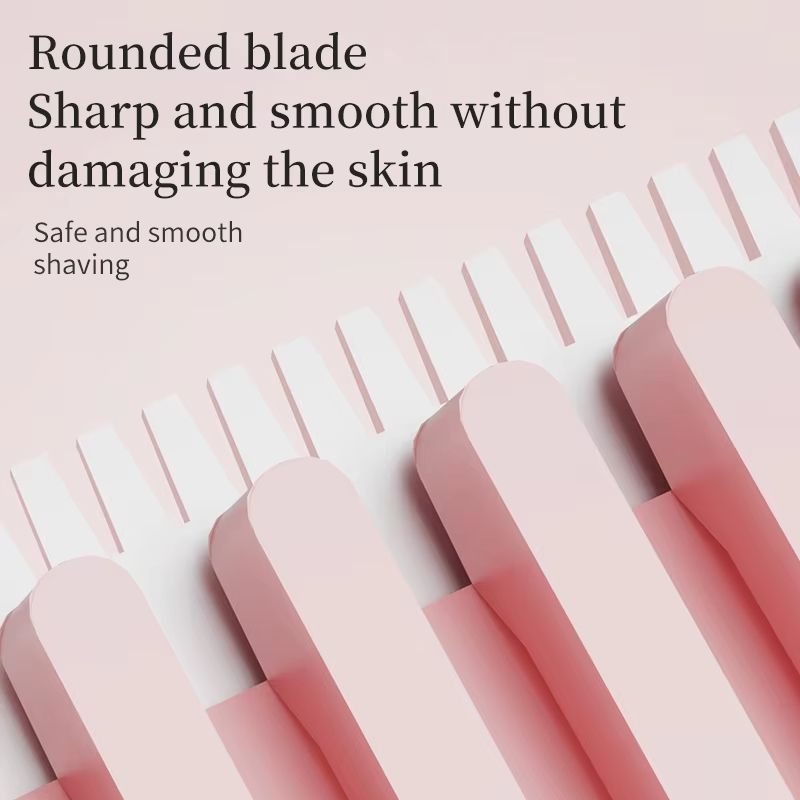 Women's 2-in-1 Dual-Head Electric Razor Painless Bikini Trimmer Wet/Dry Use Detachable Head for Ladies Pubic Hair Shaver