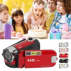2.4 Inch Rotatable Screen Camcorder 1080P HD 16MP Digital Camera 16X Zoom HD Anti-shock Video Recorder with Fill Light