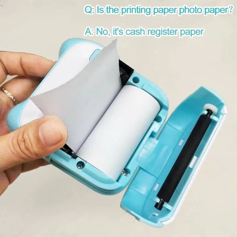 1PC Portable Thermal Printer Efficiently and Quickly Mini Printer Inkless Pocket Photo Printer for Study Notes Pictures DIY