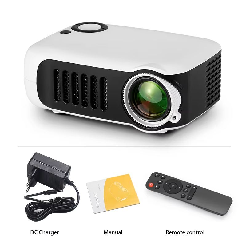 MINI Projector Portable 3D LED Video Projectors Home Cinema Theater Game Laser Beamer Smart TV BOX 1080P 4K Via HD Port A2000