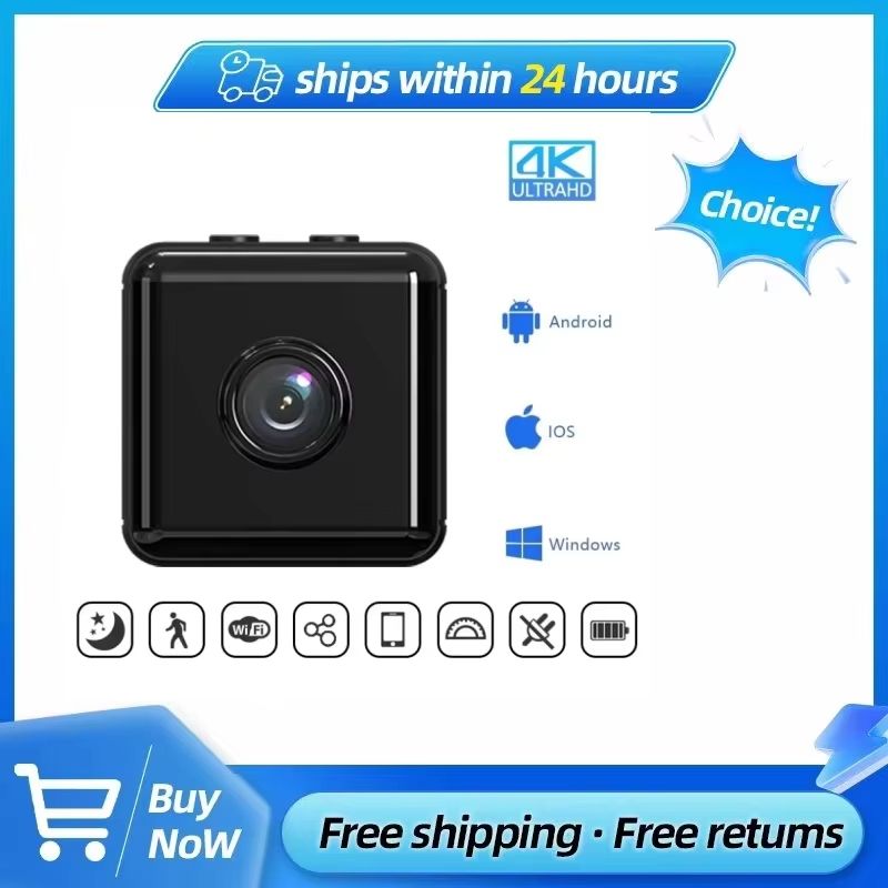 Mini WIFI Camera 4K Full HD Home Security Camcorder Night Vision Micro Cam Motion Detection Video Remote Monitor