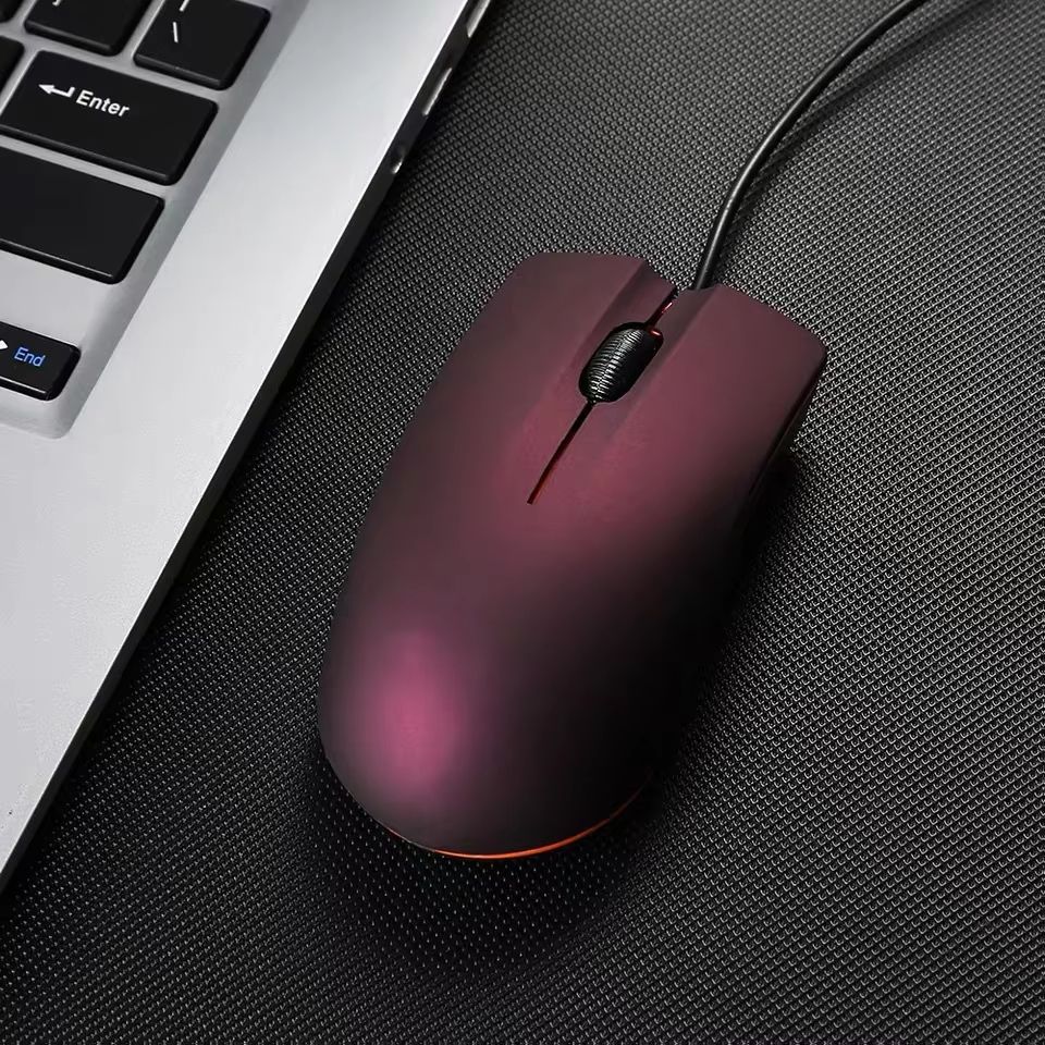 Wired Mouse 1200dpi Computer Office Mouse Matte Black USB Gaming Mice For PC Notebook Laptops Non Slip Wired Gamer Mouse