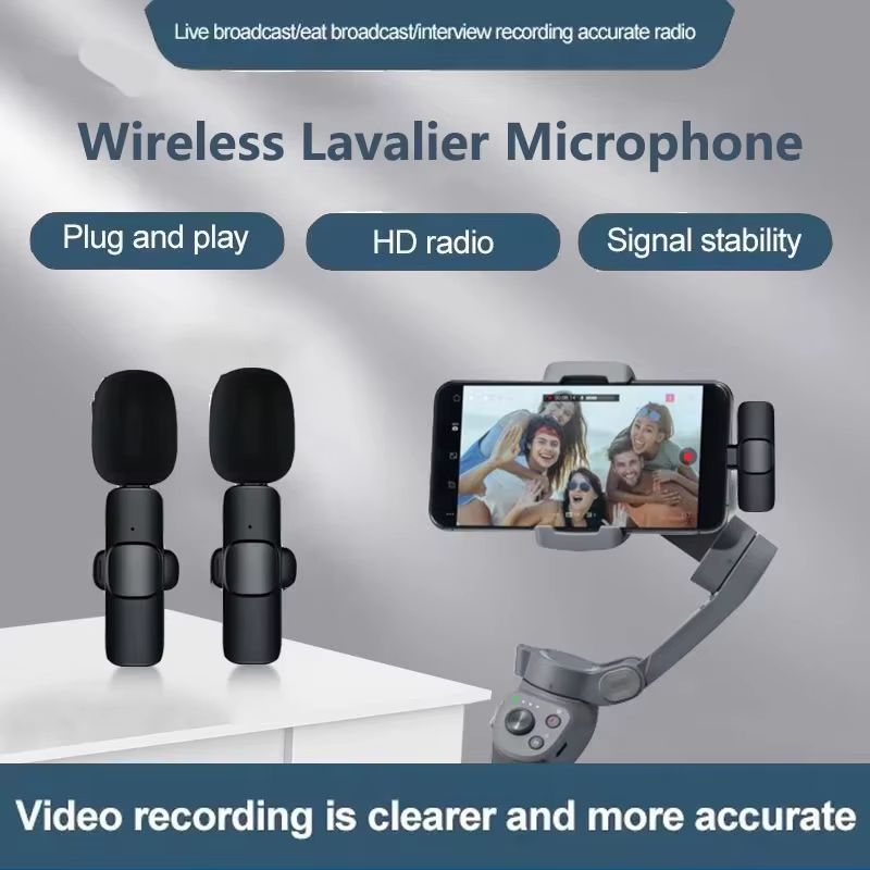 Lavalier Buttonhole Wireless Lapel Microphone Bluetooth Mic Mini For Cell Mobile Phone PC Tiny Micro Tie Small USB Mike Mikrofon